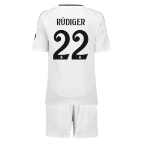 Rüdiger Real Madrid Hjemmebanetrøje Børn 2024/2025